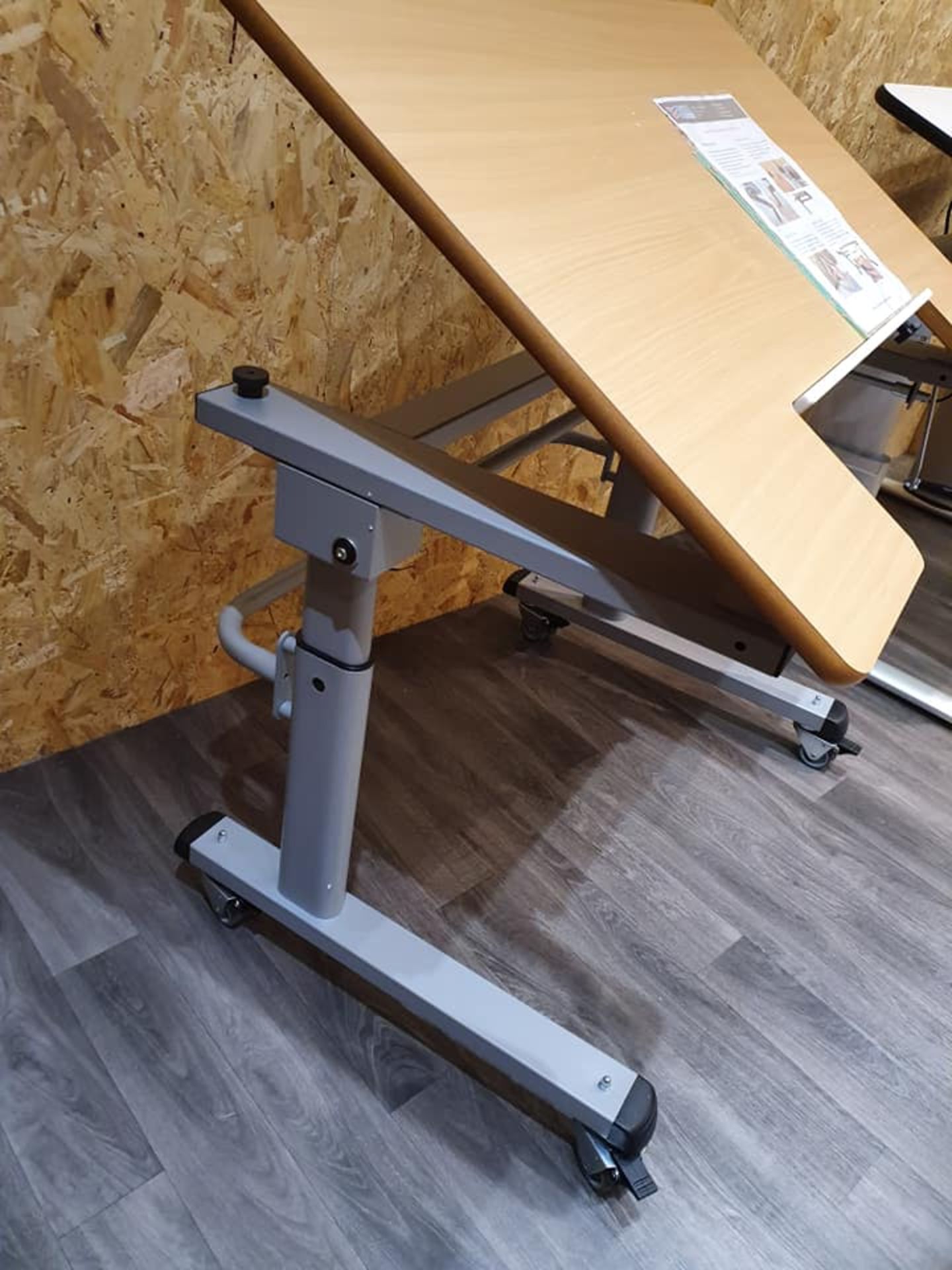 Disabled cut out table for wheelchair access & tristander, disability equipment. - Image 2 of 5