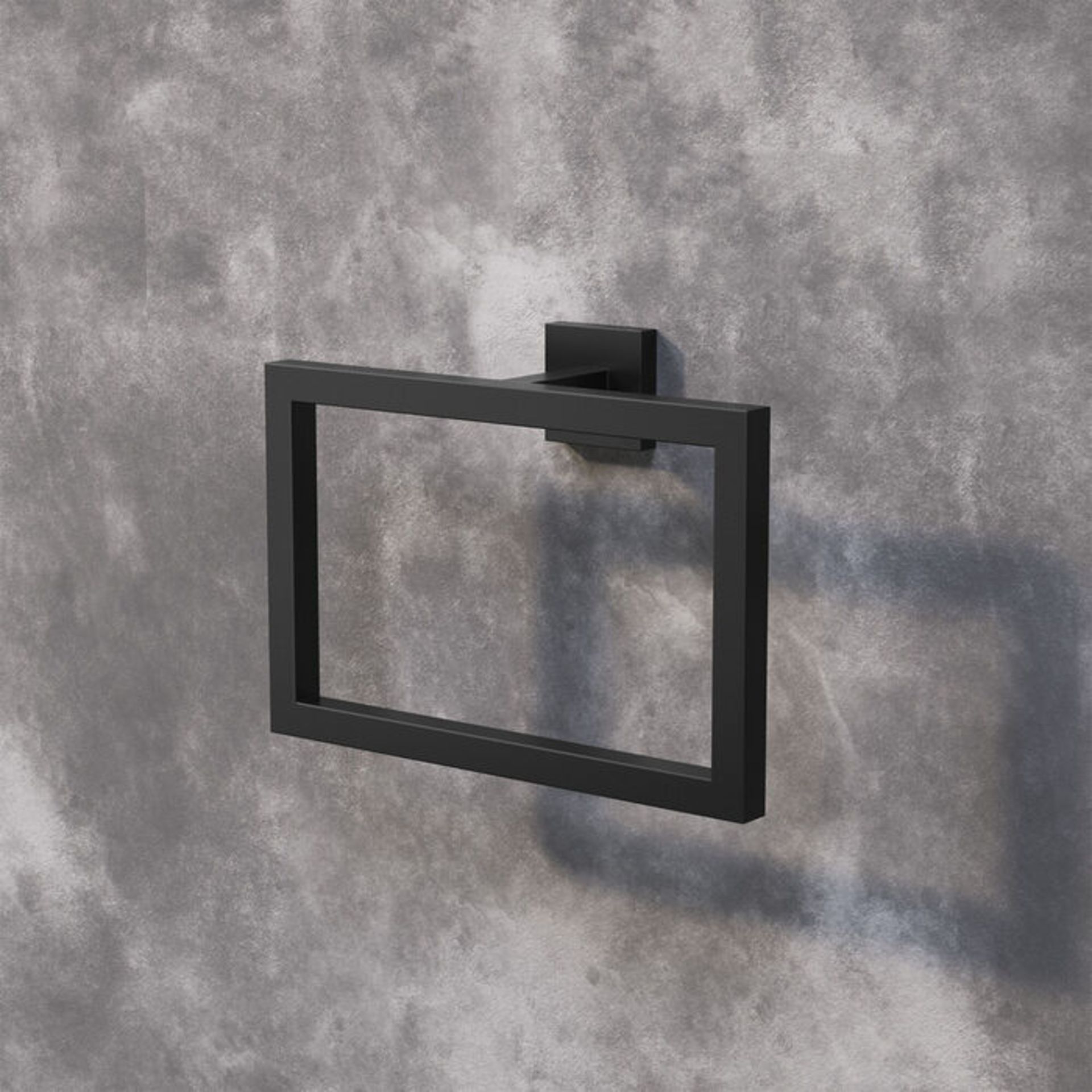 (SH1005) Iker Black Towel Ring Statement aesthetic for minimalist appeal Luxurious, corrosion... - Image 2 of 4