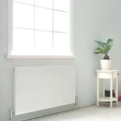 (SU1054) 600x800mm BARLO TYPE 11 DOUBLE-PANEL PLUS SINGLE CONVECTOR RADIATOR WHITE. RRP £44.9...