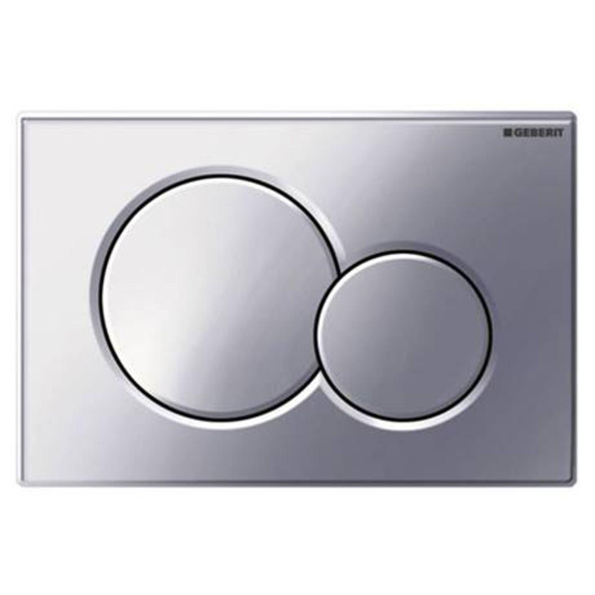 (SH1027) Geberit Sigma01 Matt Chrome Dual Flush Plate.The flush plate is the only visible part ...