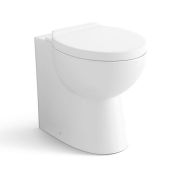 Back to Wall Toilet & Soft Close Seat. Stylish design Made from White Vitreous China Finished i...