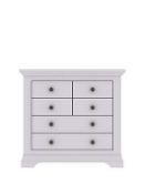 BOXED ITEM IDEAL HOME NORMANDY 6 DRAWERS CHEST [GREY] 92x100x42CM RRP:£466.0