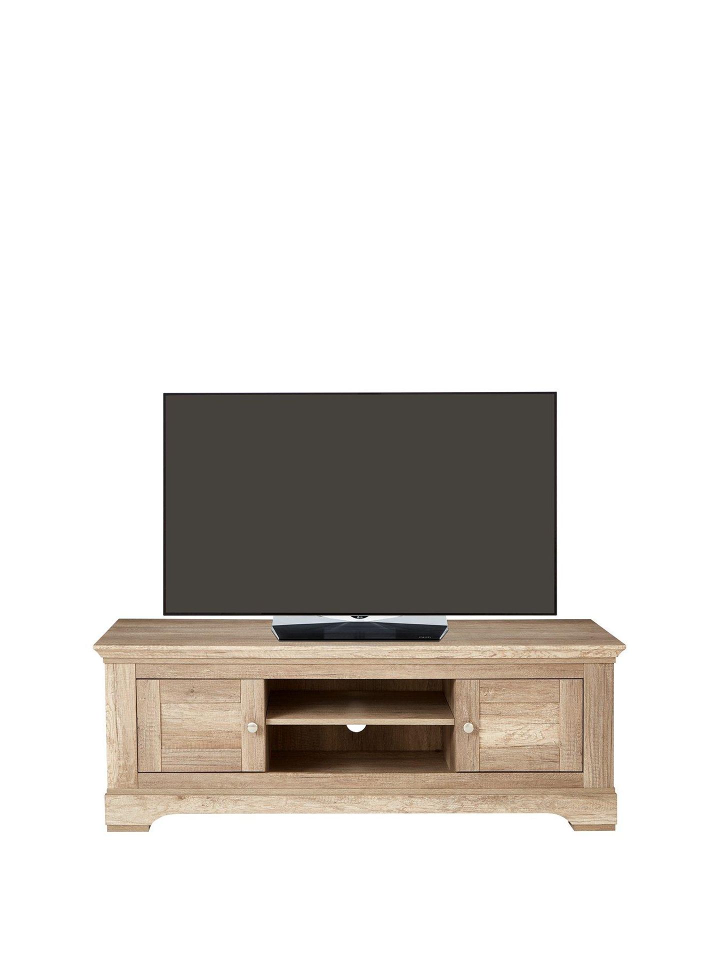 BOXED ITEM WILTSHIRE 2 DOORS TV UNIT [OAK] 50x138x43CM RRP:£298.0