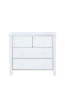 BOXED ITEM NOVARA 4 DRAWERS CHEST [WHITE] 73x84x43CM RRP:£214.0