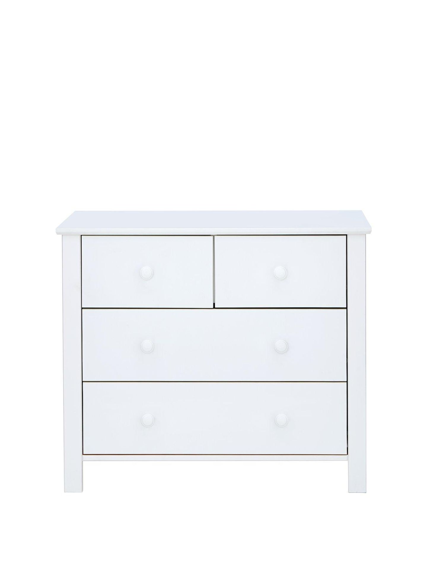 BOXED ITEM NOVARA 4 DRAWERS CHEST [WHITE] 73x84x43CM RRP:£214.0