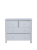 BOXED ITEM NOVARA 4 DRAWERS CHEST [GREY] 73x84x43CM RRP:£214.0