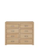 BOXED ITEM MARIZA 8 DRAWERS CHEST [OAK] 97x119x41CM RRP:£298.0