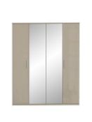 BOXED ITEM WESTBURY 4 DOORS WARDROBE [CASHMERE GLOSS] 201x160x55CM RRP:£514.0