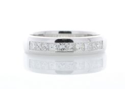 18ct White Gold Diamond Channel Set Half Eternity Ring 0.50 Carats