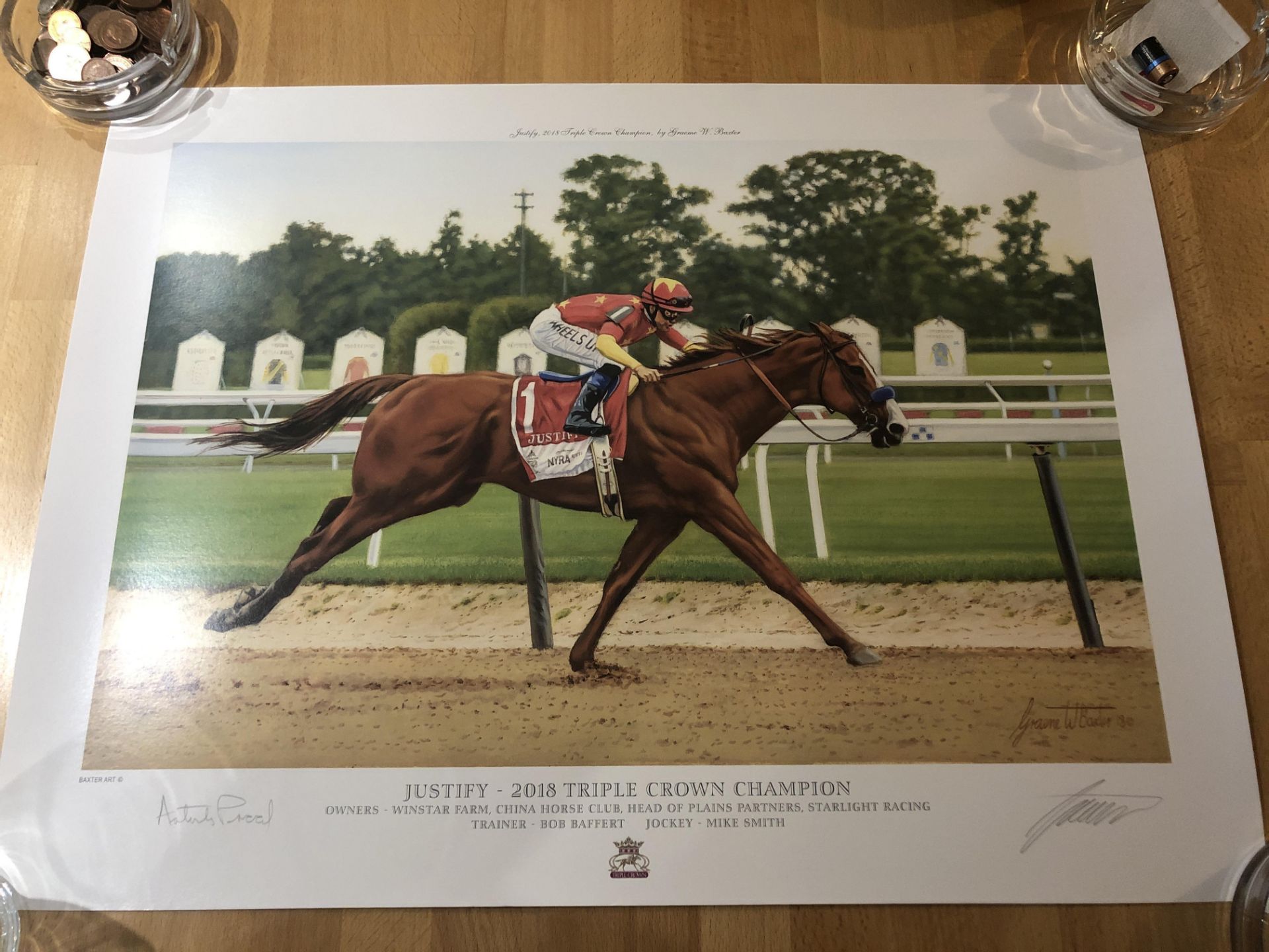 Justify 2018 Triple Crown Champion Graeme Baxter Artist Proofs - Image 3 of 13