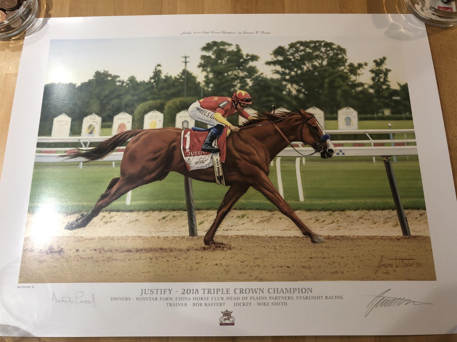 Justify 2018 Triple Crown Champion Graeme Baxter Artist Proofs - Image 8 of 13