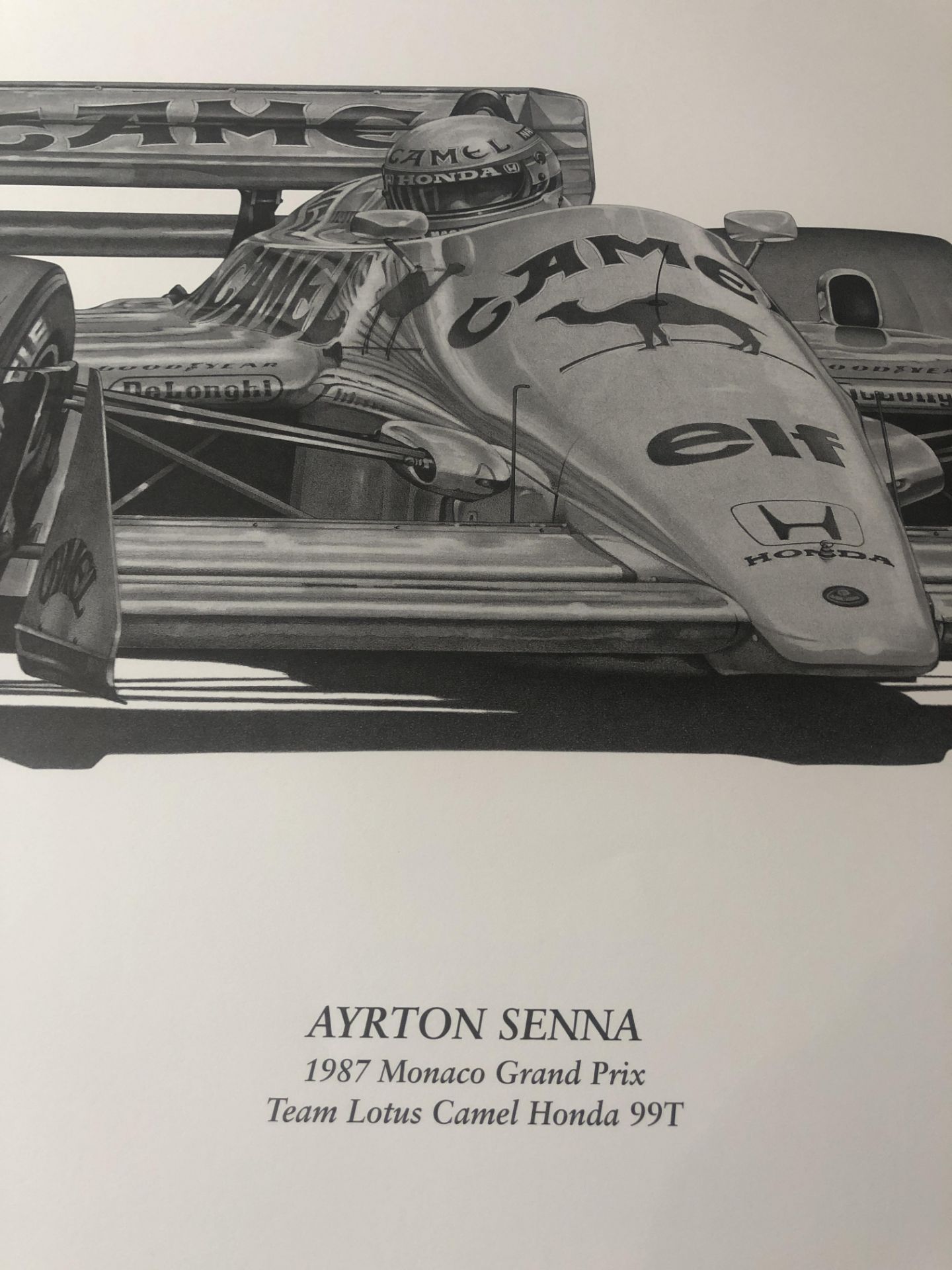 Alan Stammers Signed Limited Edition Print of Ayrton Senna - Image 2 of 4