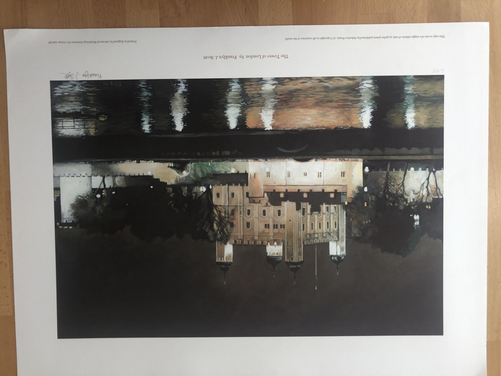 Franklyn J Scott Limited Edition Prints Signed. 4 x The Tower Of London - Image 3 of 4