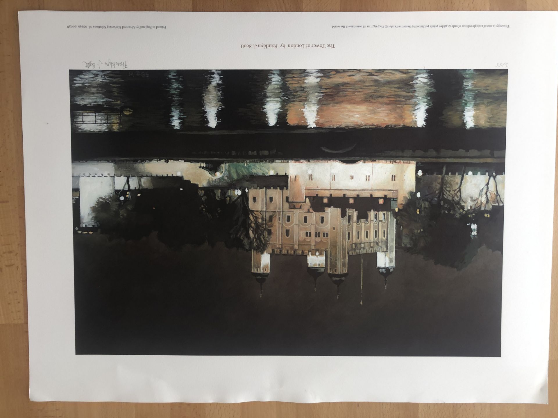 Franklyn J Scott Limited Edition Prints Signed. 4 x The Tower Of London - Image 2 of 4