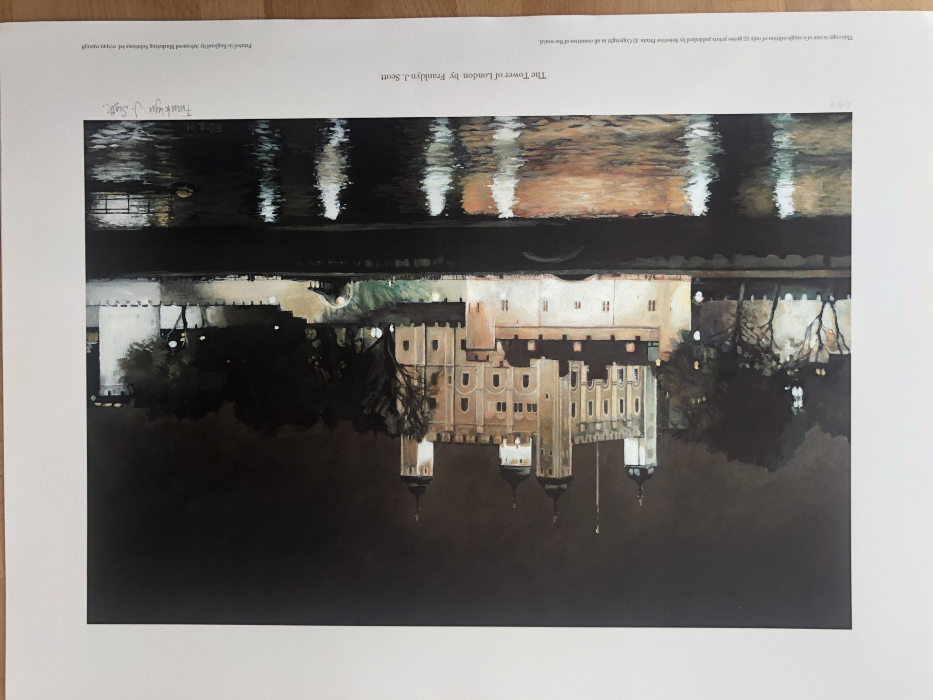 Franklyn J Scott Limited Edition Prints Signed. 4 x The Tower Of London - Image 4 of 4