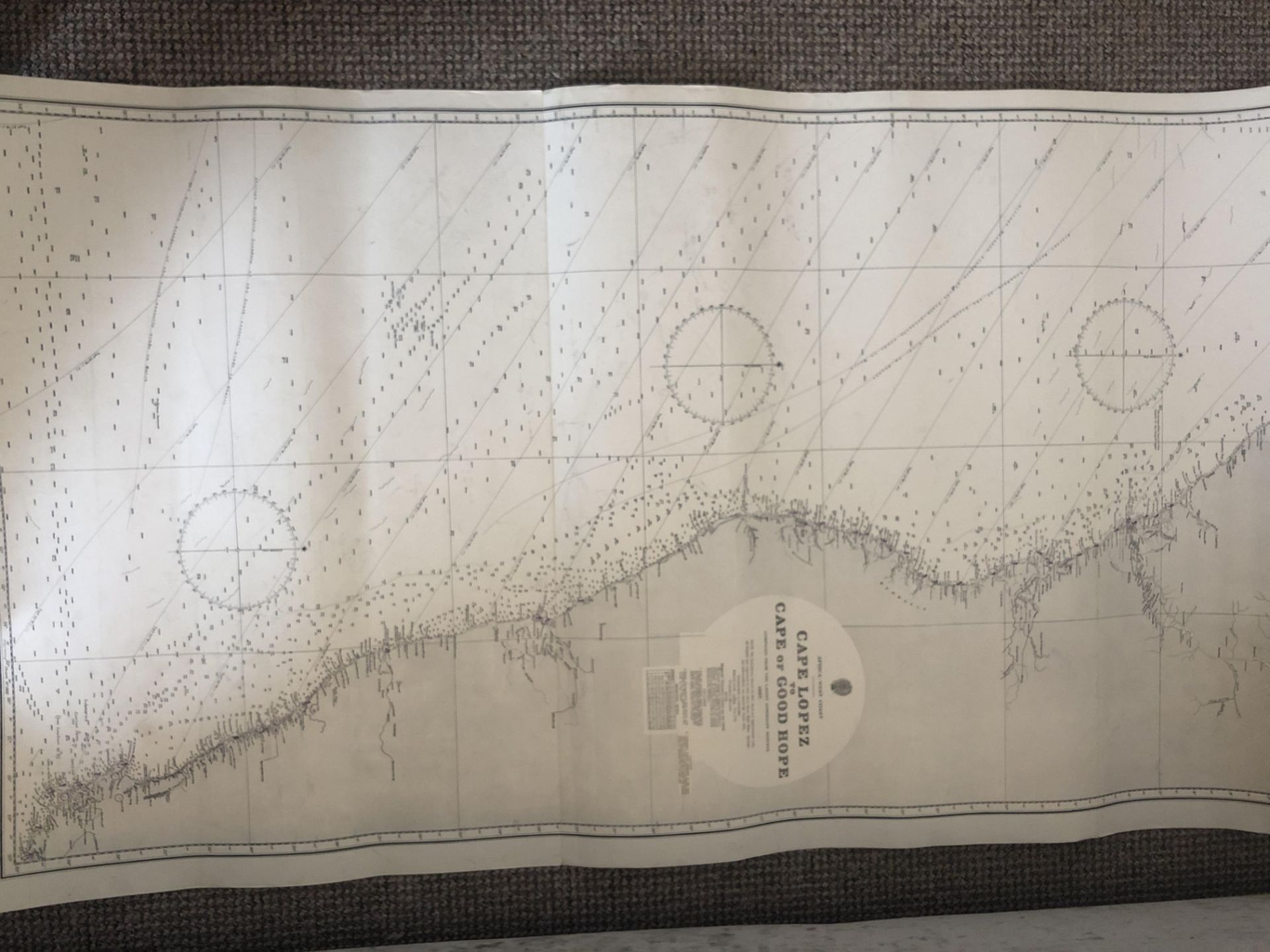 Large Map, Cape Lopez to Cape of Good Hope.