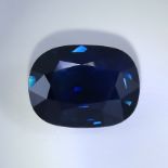 LOTUS Cert. 6.12 ct. BASALTIC Blue Sapphire - Untreated