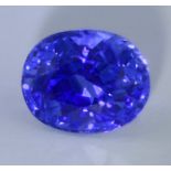 LOTUS - 3.72 ct. Cornflower Blue Sapphire - MADAGASCAR