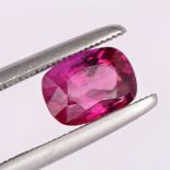 LOTUS Certified 2.22 ct. FUCHSIA FLOWER Ruby MOZAMBIQUE