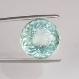 GIA Cert. 20.44 ct. Neon Greenish Blue "Paraiba" BRAZIL