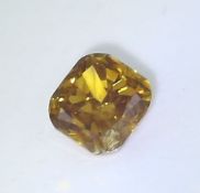 IGI Cert. 0.67 ct. Brownish Yellow Diamond UNTREATED