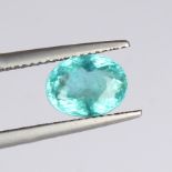 GIA Cert. 2.40 ct. Neon Greenish Blue "PARAIBA" BRAZIL