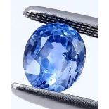 IGI Certified 2.64 ct. Blue Sapphire SRI LANKA, CEYLON