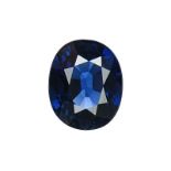 GIA Certified 2.01 ct. Blue Sapphire - BURMA, MYANMAR