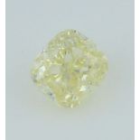 IGI Cert. 0.38 ct. Diamond Fancy Light Yellow Untreated