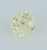 IGI Cert. 0.45 ct. Fancy Light Yellow Diamond UNTREATED