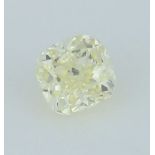 IGI Cert. 0.45 ct. Fancy Light Yellow Diamond UNTREATED