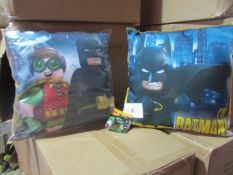 5pcs brand new Batman Lego cushion new and sealed     5pcs brand new Batman Lego cushion new and