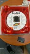 500pcs- Brand new Caterplate in Red     500pcs- Brand new Caterplate in Red - new and unused - in