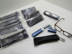 10 pairs of Reading Glasses. +3.5 strength. With Cases. no vat on hammer.Quality Montana and About