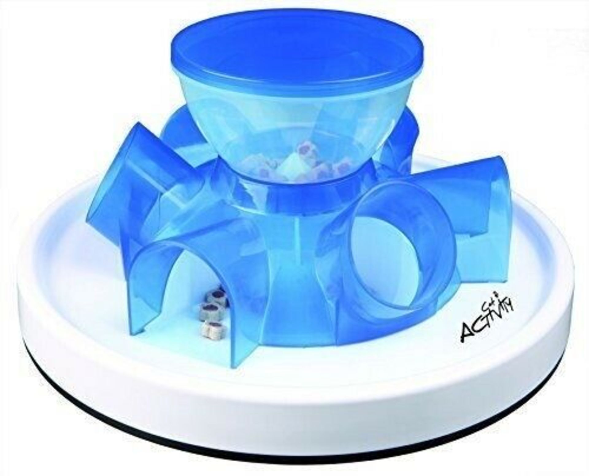 2 x Trixie Cat Activity Tunnel Feeder. 28cm no vat on hammer.You will get 2 of these.Feed falls from