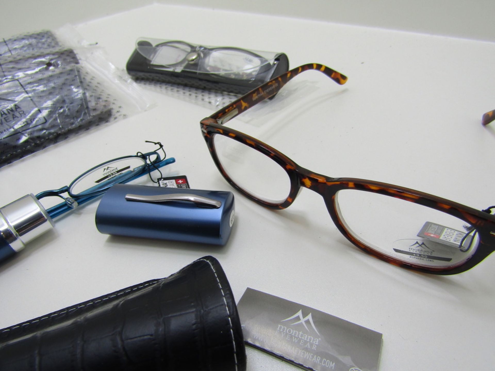 10 pairs of Reading Glasses. +3.5 strength. With Cases. no vat on hammer.Quality Montana and About - Image 2 of 4