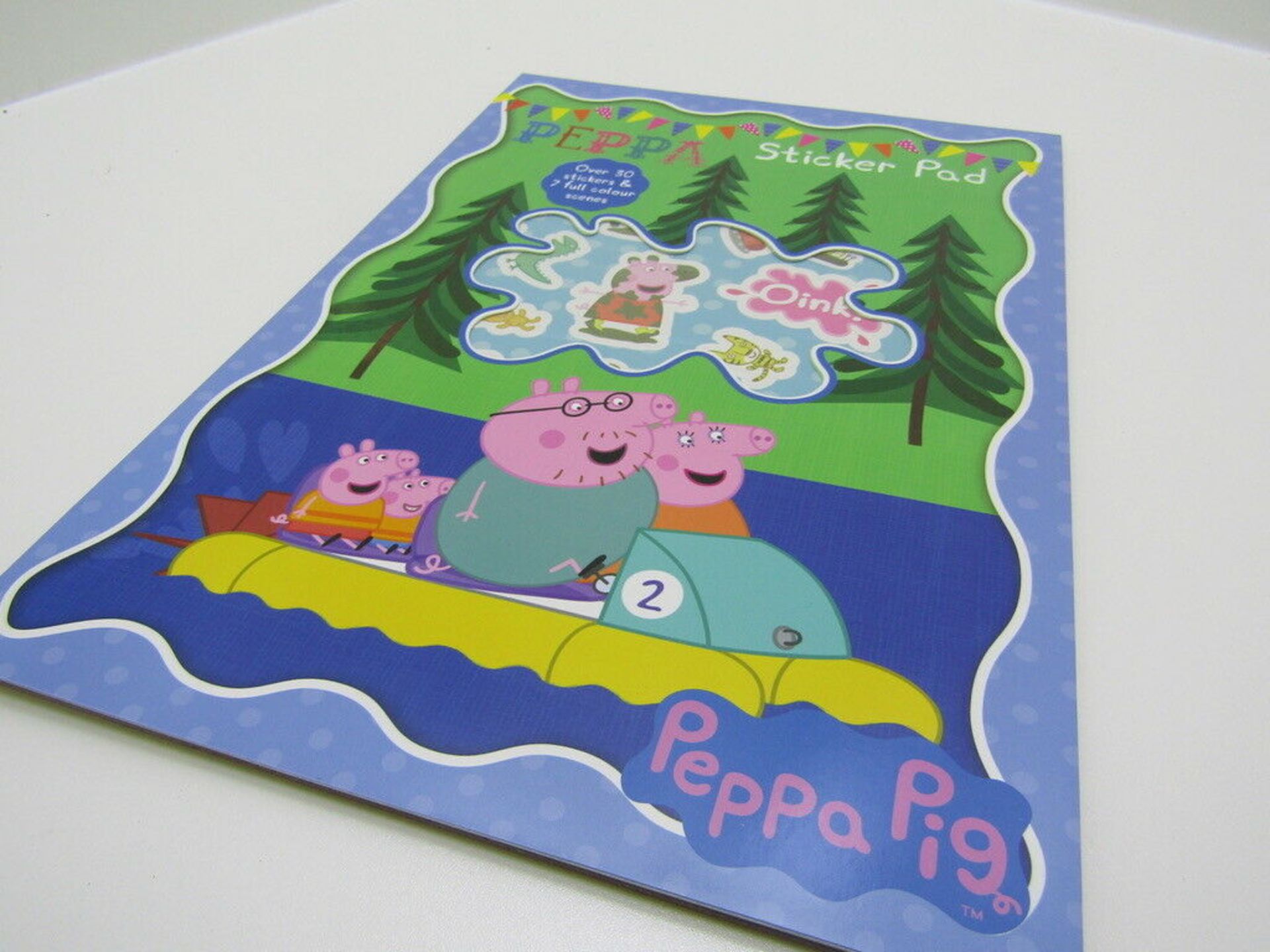 15 x Peppa Pig Sticker Pad. RRP £3.99 no vat on hammer.You will get 15 of these.Over 30 Stickers