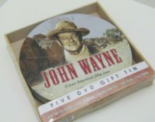 10 x John Wayne 5 DVD Gift Set in Metal Cinema Style Film Case. 5 x Classic Movies. no vat on