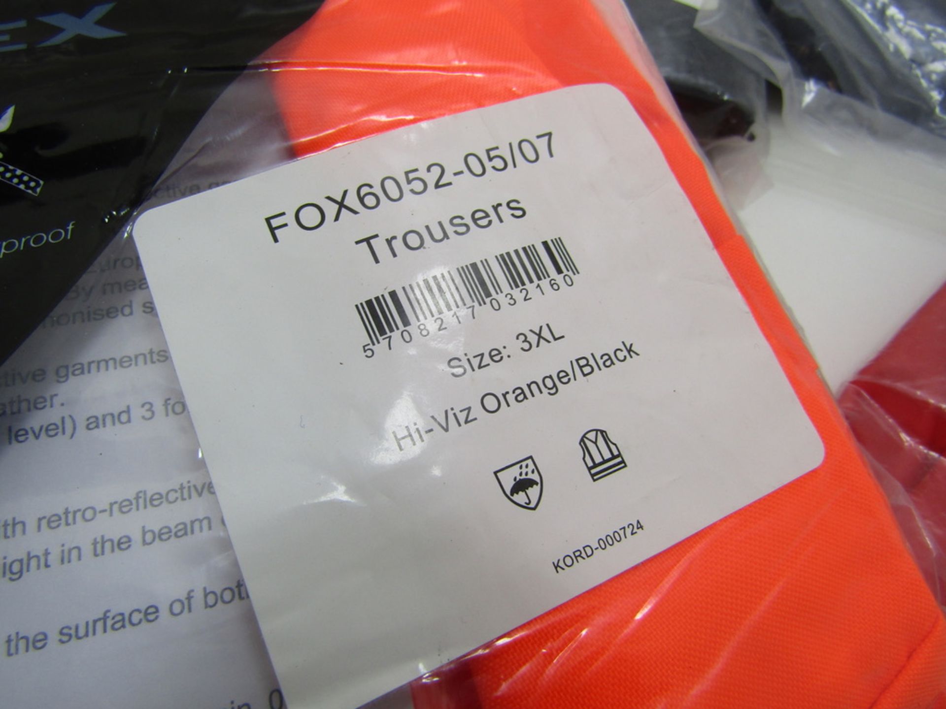 4 x Waterproof Trousers. Fox Lyngsoe. PPE Workwear no vat on hammer.You will get 4 pairs of Trousers - Image 3 of 5
