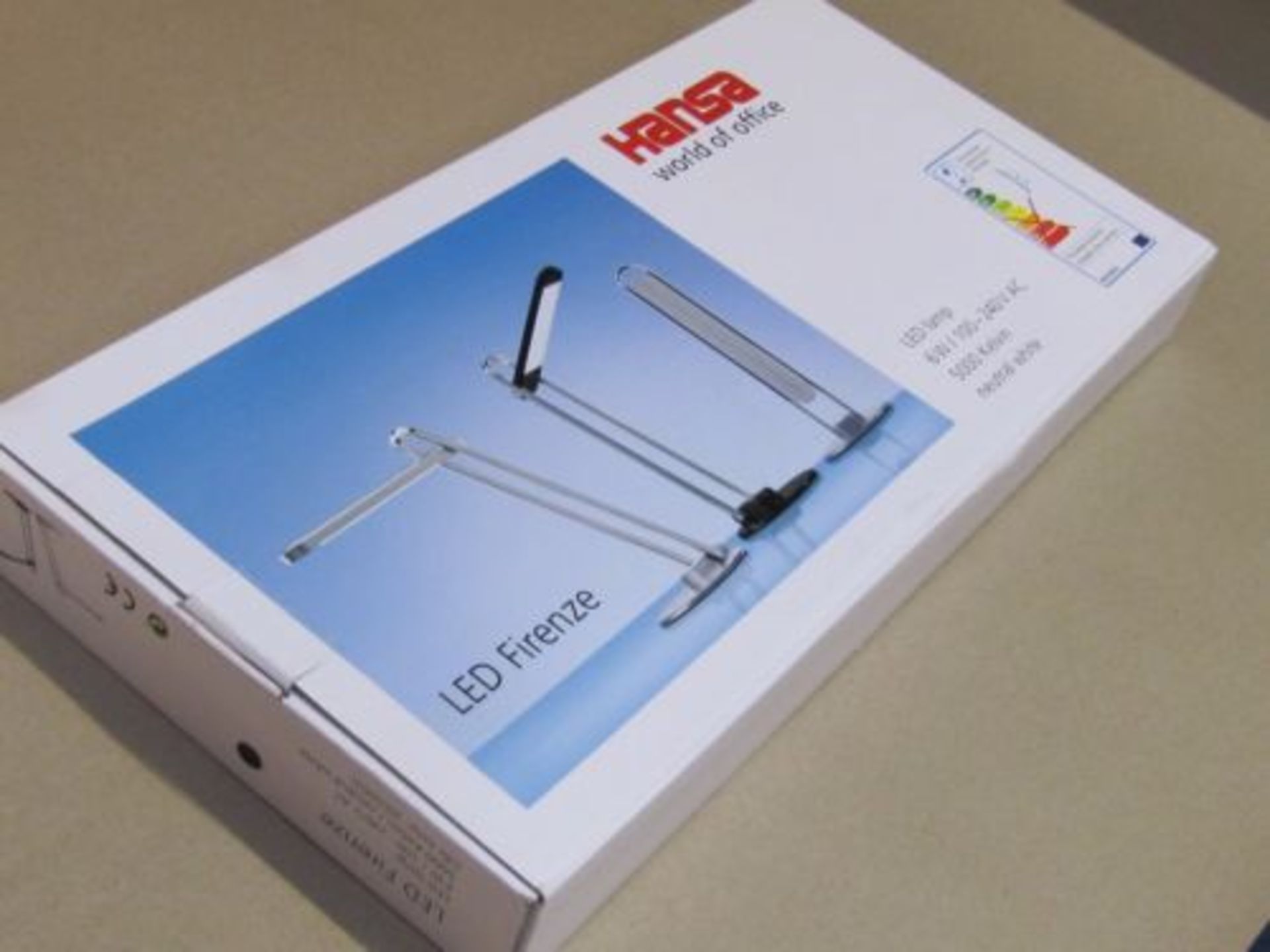 Desk Lamp. Office Fully Adjustable LED Light. Hansa Firenze Black. no vat on hammer.You will get 1