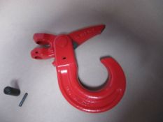 High Security Lifting Hook, Crane Eye Direct Connection G80 5 tonne no vat on hammer.You will get