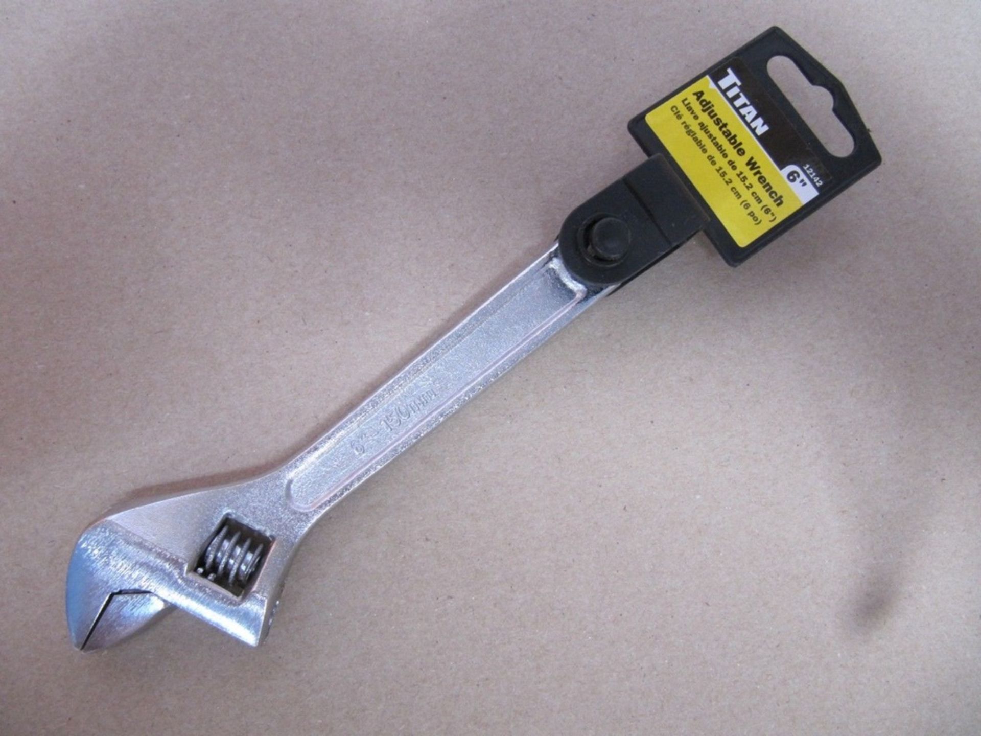 10 x Titan Tools 6 inch Adjustable Wrench. 12142 no vat on hammer.You will get 10 of these.Semi