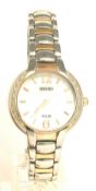 Seiko Women's SUP256 Analog Display Analog Quartz Two Tone Watch