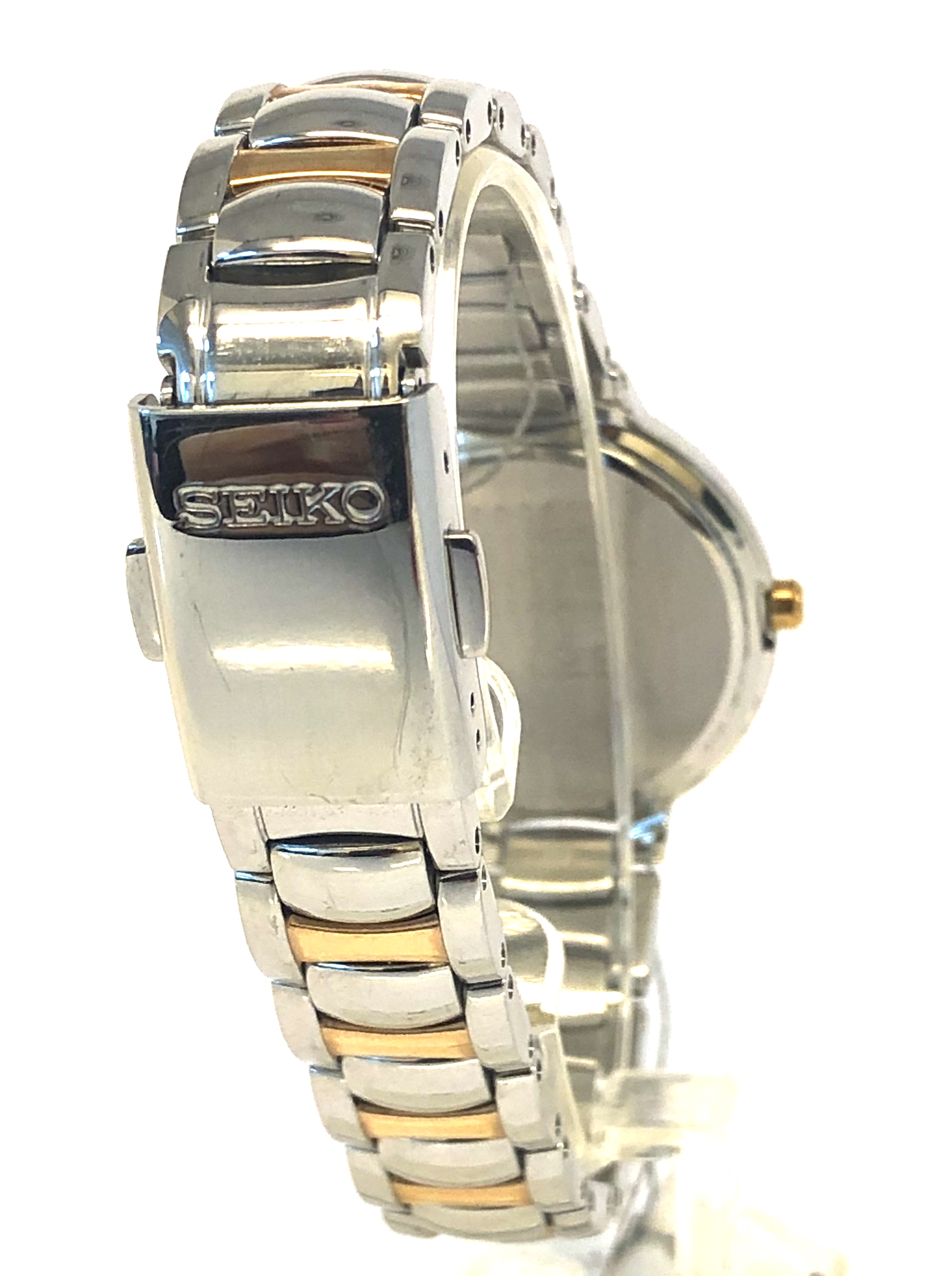 Seiko Women's SUP256 Analog Display Analog Quartz Two Tone Watch - Image 2 of 3