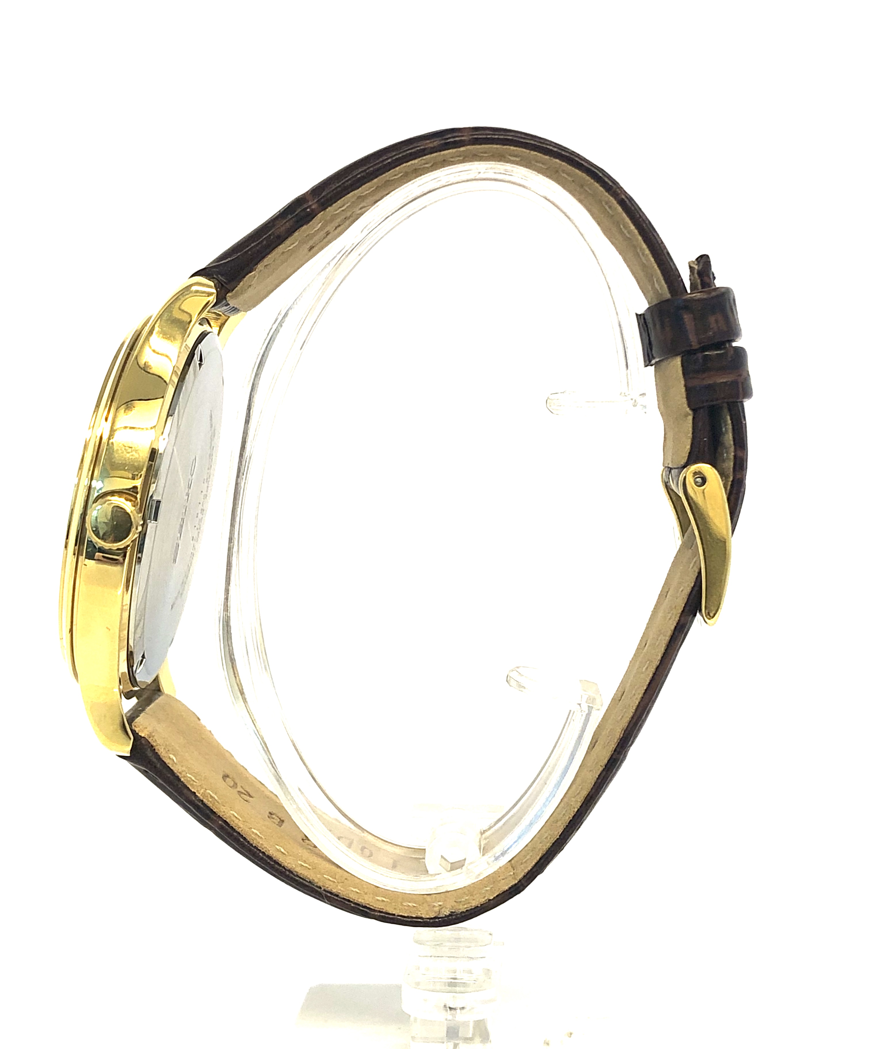 Seiko Neo Classic Mens Analogue Quartz Watch with Leather Bracelet SUR298P1 - Image 2 of 3