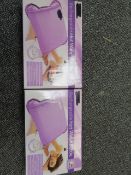(271) 40 X PURPLE RECHARGEABLE HOT WATER BOTTLE, READY TO USE IN 15 MINUTES DETACHABLE POWER LE...
