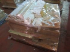 (BQ16) PALLET TO CONTAIN A LARGE QTY OF VARIOUS NEW KITCHEN STOCK TO INCLUDE: 600MM GLOSS WHITE...