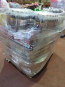 (2E) LARGE PALLET TO CONTAIN A VERY LARGE QTY OF VARIOUS FOOD, DRINK & CONFECTIONARY TO INCLUDE...
