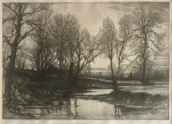 HENRY MACBETH RAEBURN, Landscape, Signed Etching
