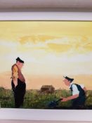 Austin Moseley b. 1930 - A Bumper Harvest - Limited Edition Giclee on Board with C.O.A